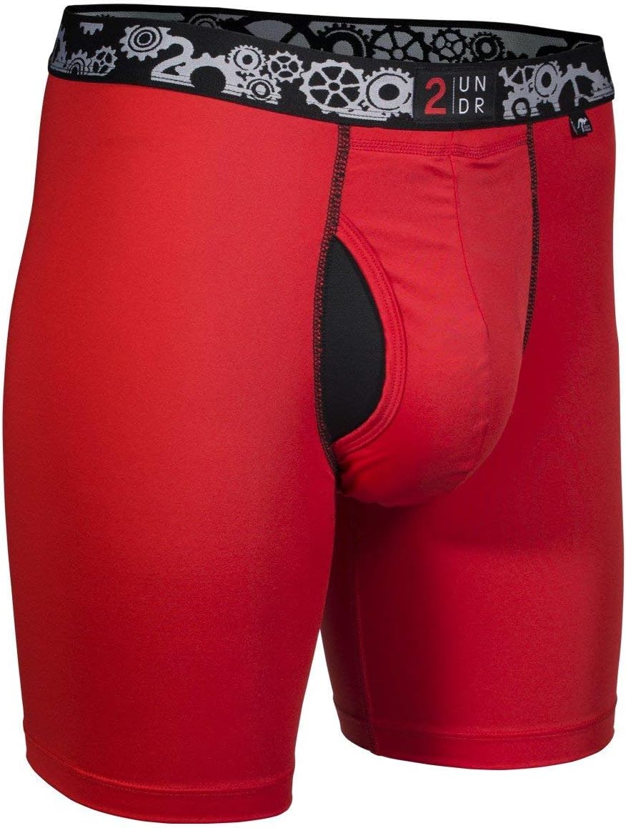 Mens Gear Shift Performance 9" Boxer Long Leg Underwear