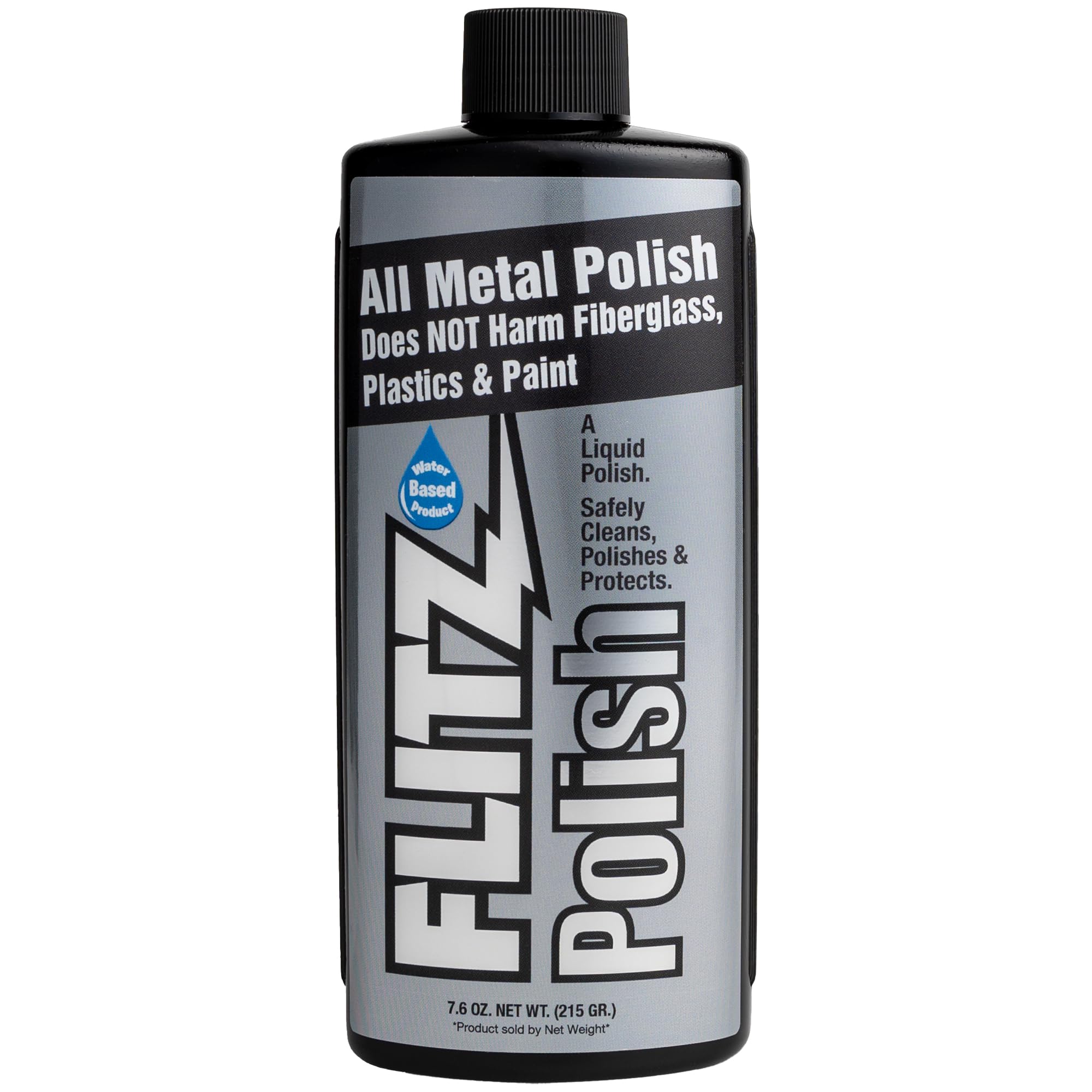Photo 1 of Flitz Multi-Purpose Polish and Cleaner Liquid for Metal, Plastic, Fiberglass, Aluminum, Jewelry, Sterling Silver: Great for Headlight Restoration + Rust Remover, Made in the USA