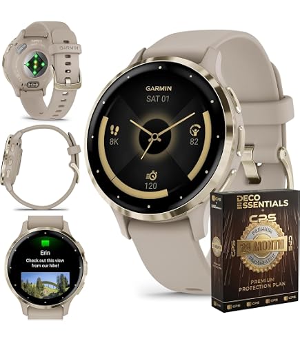 Amazon.com: Garmin Venu 3 GPS Smartwatch, 45mm Silver/Whitestone