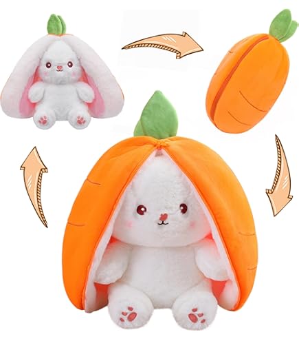 ぬいぐるみ  bunny berry Msize Amazon.com: Mukorolee 2PCS Reversible Carrot Strawberry Bunny