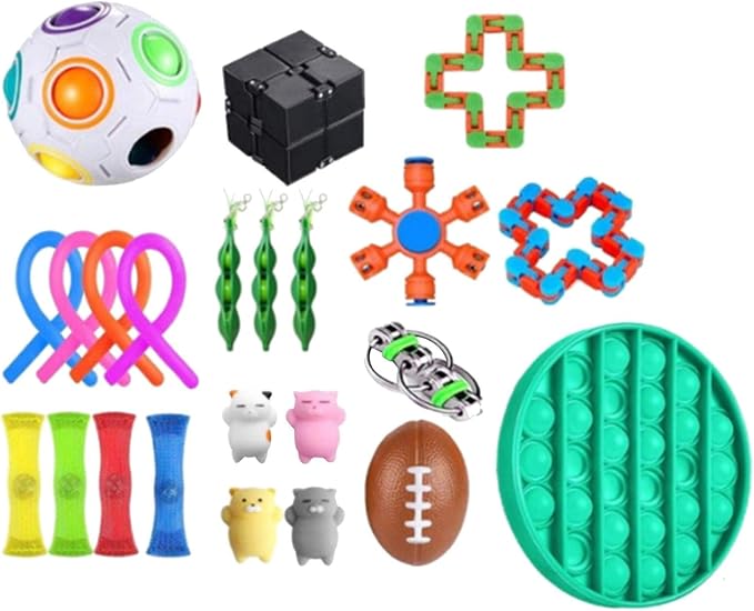 ついに再入荷 Sensory Fidget Toys バンドル Dna ストレス解消ボール フィジェットハンドトイ 不安 子供 大人 Adhd 自閉症 不安 スプリングフェア Carlavista Com