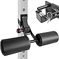 Nordic Hamstring Curl Attachment Bulgarian Squat Belt, Heavy Duty Power Cage Accessories, Compatible with Squat Rack, Home Gym Equipment for Leg Workouts