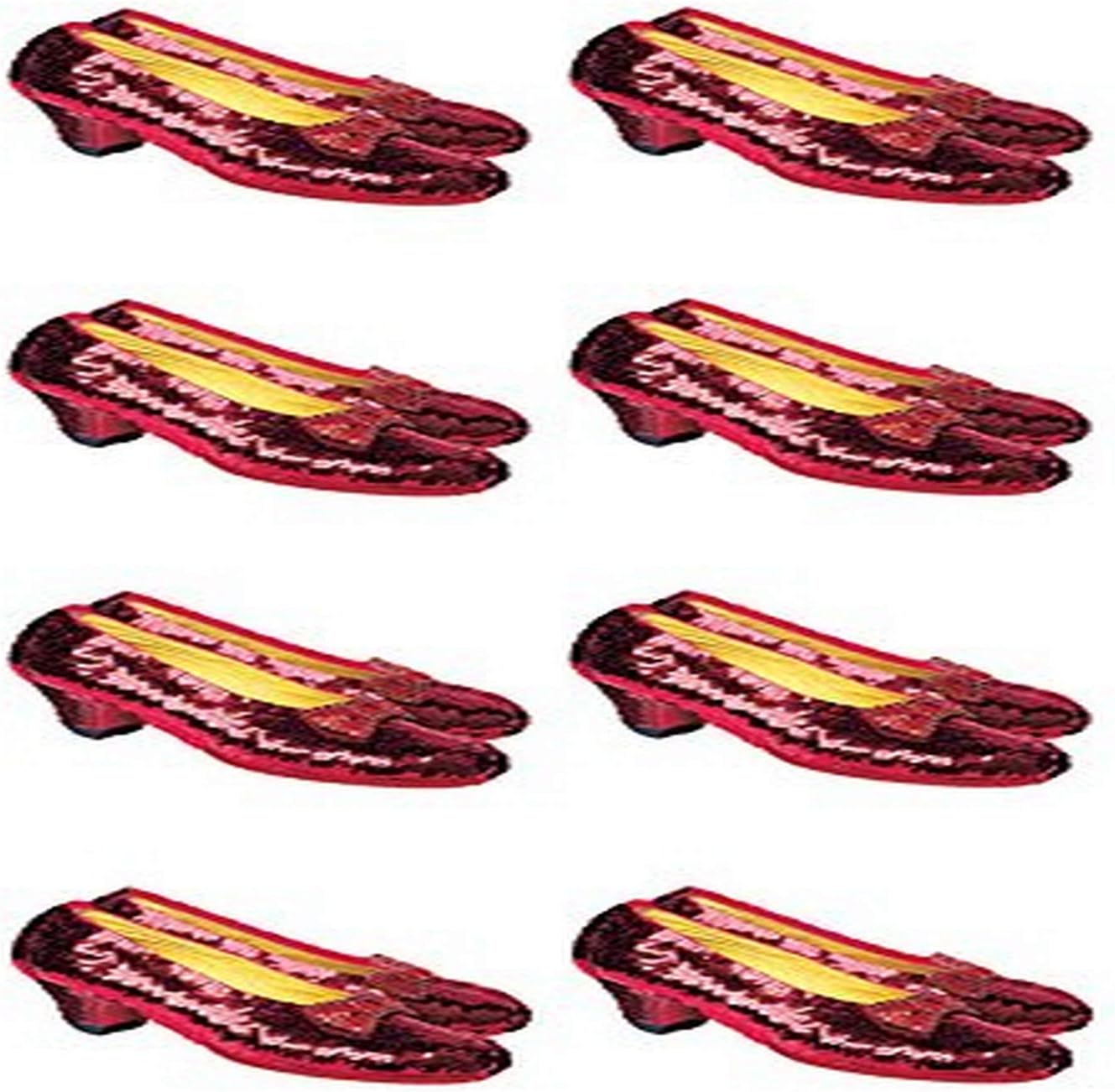 Paper House Productions 2-Inch Stickers, Oz-Ruby Slippers, Small, 6-Pack