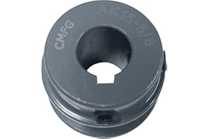 CMFG AK15-5/8 v Belt Pulley, 1.55 inch OD, 5/8 Inch Bore, Cast Iron Material, AK Single Groove Mechanical v-Belt Pulleys for "4L" or "A" or "3L" Belts