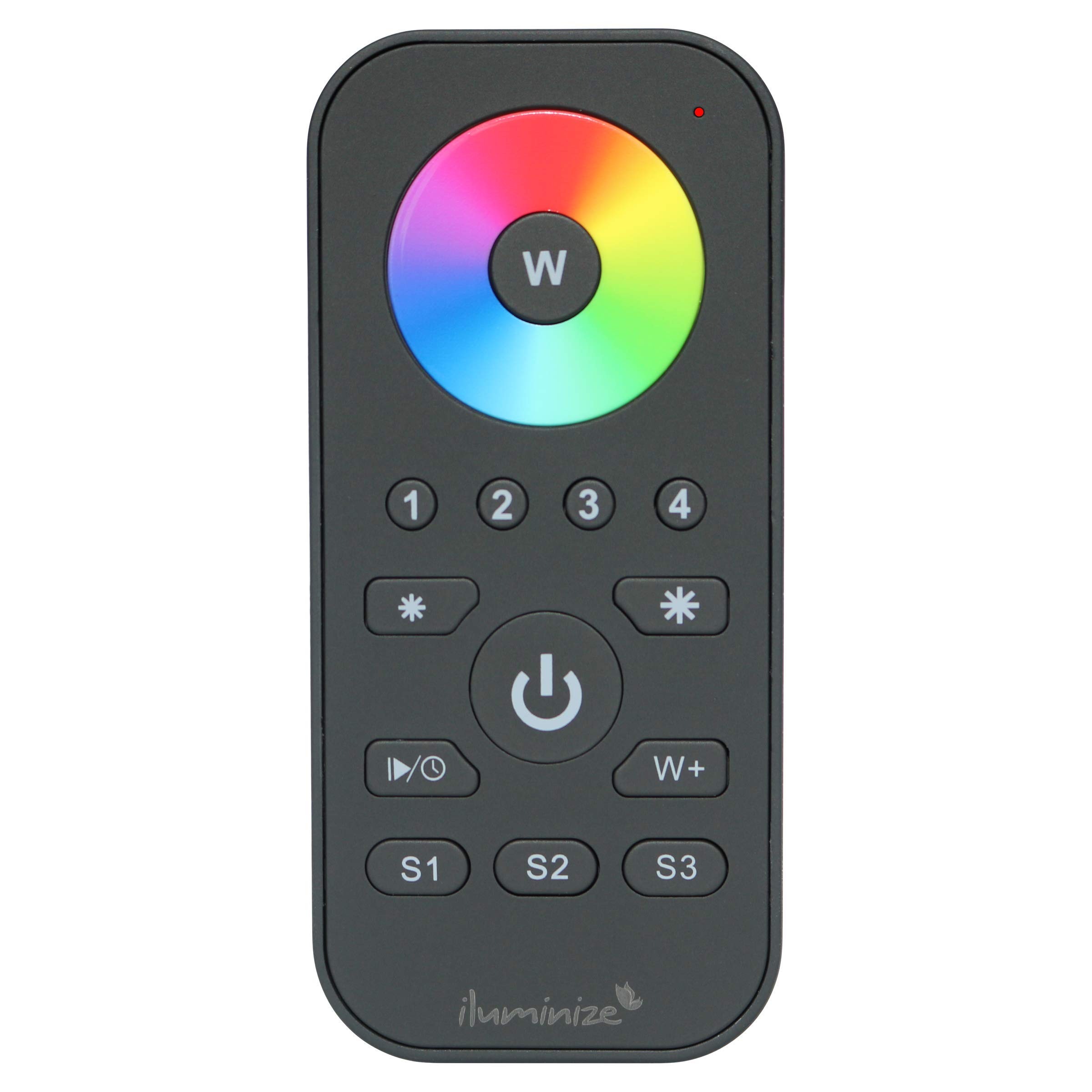 iluminize Zigbee 3.0 Remote Control Mini with Touchlink for RGB/RGB+W/RGBW/RGB+CCT LEDs, 4 Zones (for RGB/RGB+W/RGBW/RGB+CCT LEDs)