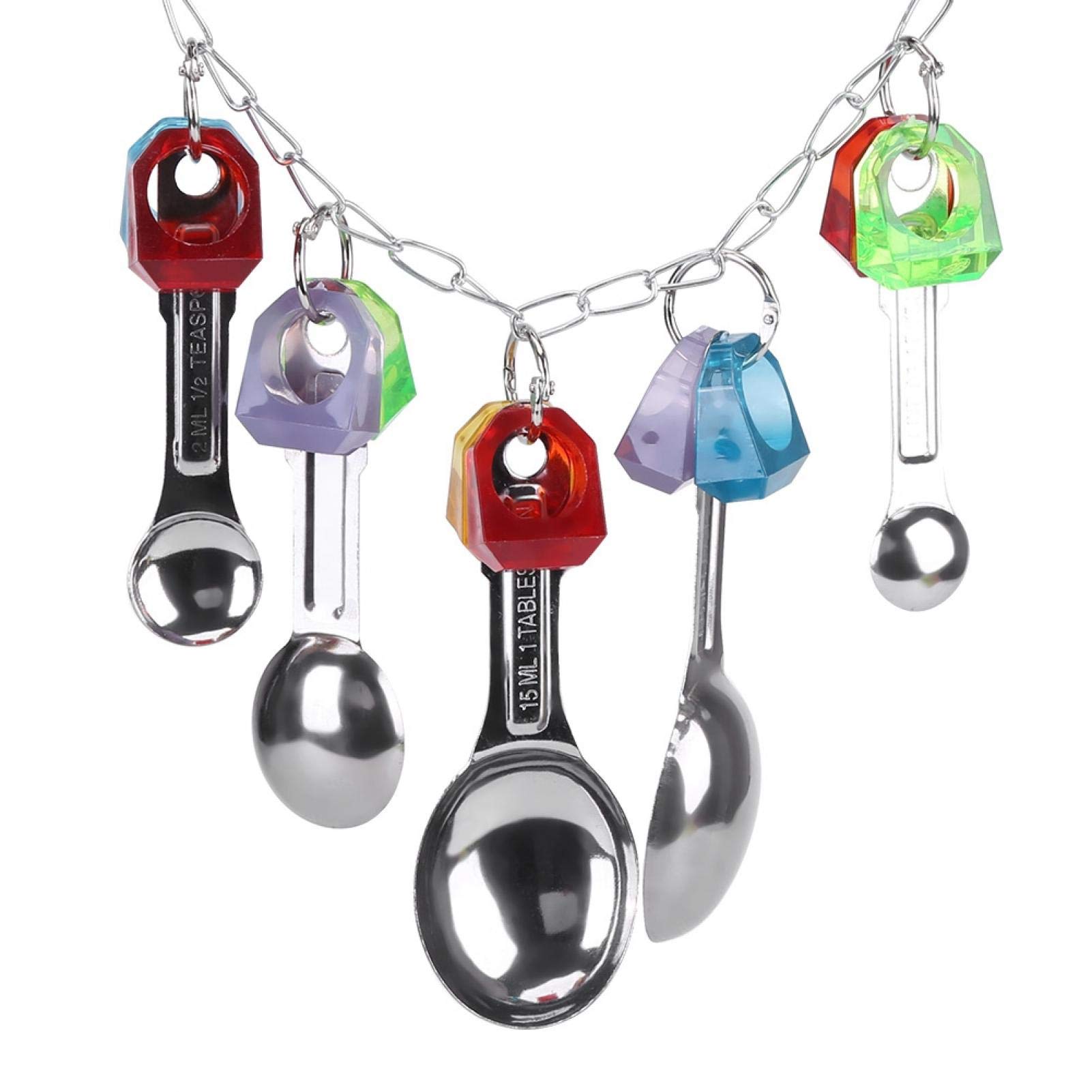 Parrot Toys, Bird Chew Toys, Plastic Metal Colorful Bird Chewing Toy for African Grey for Big Breasted for Alexander