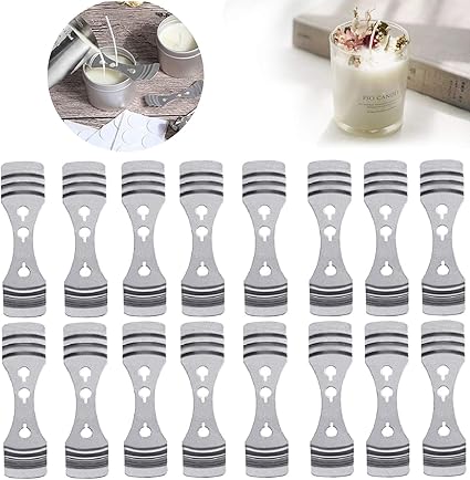 DINGPAI 25pcs Metal Candle Wick Holder 