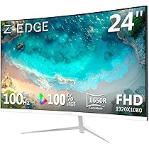 すべての始まりに、最高の選択を。Z-EDGE 本体 モニター ホワイト Z-EDGE UG24PJ IPS 24型240Hz ディスプレイ・モニター本体