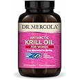 Dr. Mercola Krill Oil for Women - 2 mg Astaxanthin - MSC Certified Sustainable - Supports Brain, Skin & Immune Systems - with Omega-3s - Non-GMO, Gluten-Free & Soy-Free - 270 Capsules (30 Servings)