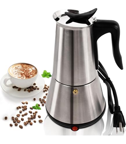Amazon.com: Guzzini 09720010 Stainless Steel Coffee Pot, Mocha