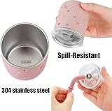 PandaEar 8 Pack Stainless Steel Baby Feeding Set with Suction Plates Cups view 4
