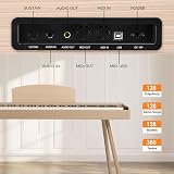 Bonnlo Glarry 88 Weighted Keyboard Piano with Stand 3-Pedal Bluetooth MIDI view 5