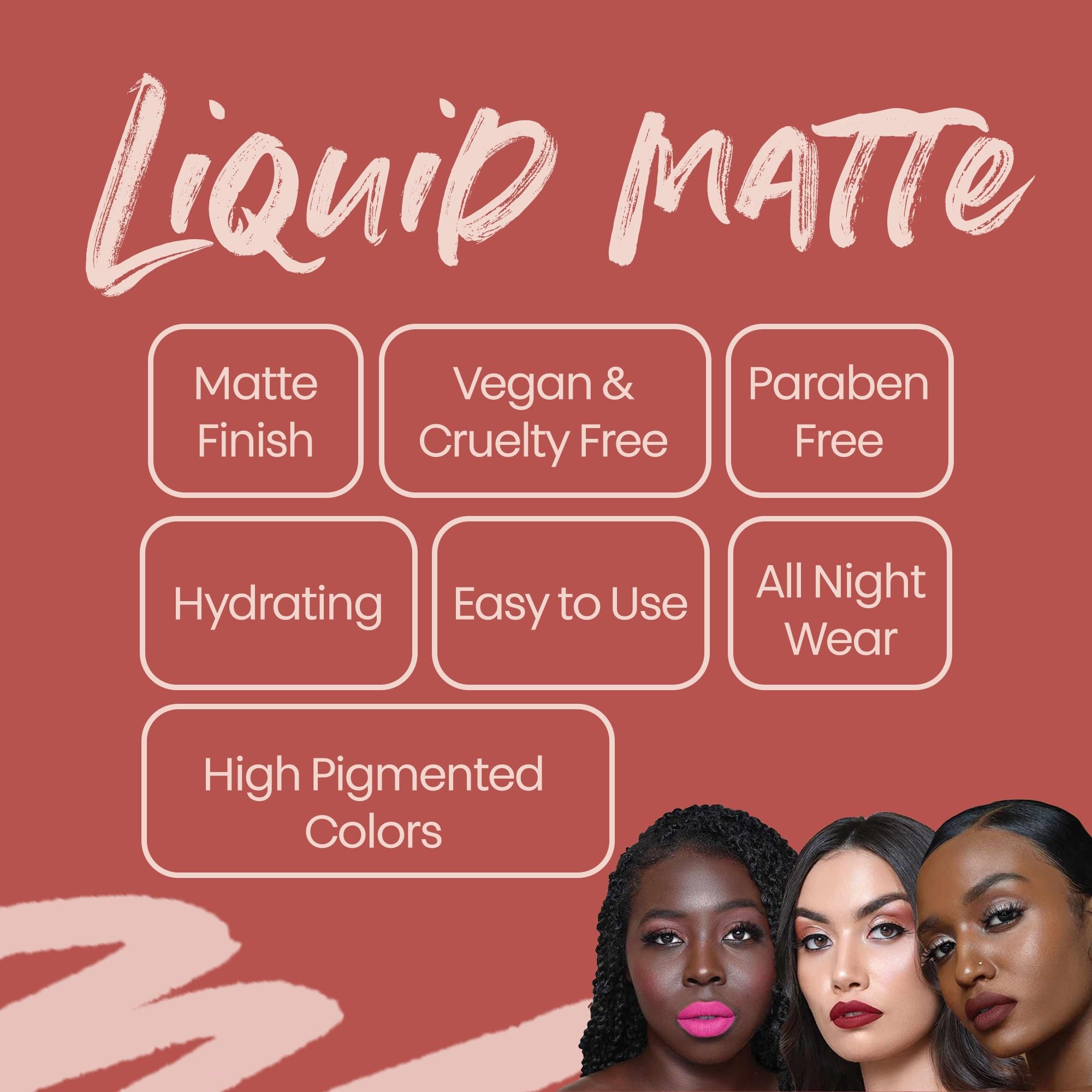 The Lip Bar - Nonstop Liquid Matte Lipstick, Rich Auntie (Deep Berry) - High Pigment - One Swipe - Long Lasting - Jojoba Oil & Vitamin E - Vegan & Cruelty Free - Makeup & Cosmetics - .24 fl oz