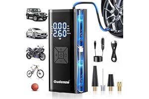 Tire Inflator Portable Air Compressor,Electric Air Pump 2X Faster & 20000mAh 12V Smart, Cordless Tire Inflator For Car Tires,