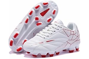 LIGVIV Soccer Cleats for Toddler and Little Kids, FG Lace Up Soccer Shoes, Firm Ground Outsoles for Artificial Turf, 3 Colors