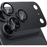 WSKEN for iPhone 18 Pro Max Camera Lens Protector - Military Grade Design | Strong Adhesion, Shatterproof Matte Metal Aluminum Alloy, Tempered Glass Camera Screen Protector Cover for iPhone, Black