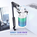 FIFINE Gaming Mic Kit Bundle USB Condenser Microphone with Arm White view 4