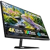 Sceptre 32-inch 4K UHD 3840 x 2160 Monitor 70Hz DisplayPort x2 HDMI x2 100% sRGB Build-in Speakers, Machine Black 2026 (U325W-UPT Series)