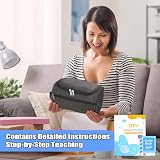 YINVA Crochet Kit for Beginners 15 Yarn Colors 12 Hooks Ergonomic Case Grey view 2