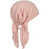 YRANXQUN Pre Tied Headscarf for Women - Solid Chemo Bandana Headwrap Caps Cancer Turban Headwear Hair Cover