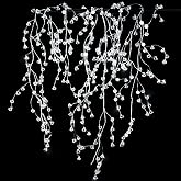 Cheerland Crystal Garland Strands Clear Ice Wire Crystal Garland for Winter Wonderland Party Decorations Diamond Hanging Wedding Decoration Accents Living Room Bedroom Mantel Wreath Decor Supplies