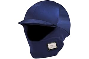 Harrison Howard Equestrian Helmet Cover with Fleece Neck Winter Riding Helmet Cover