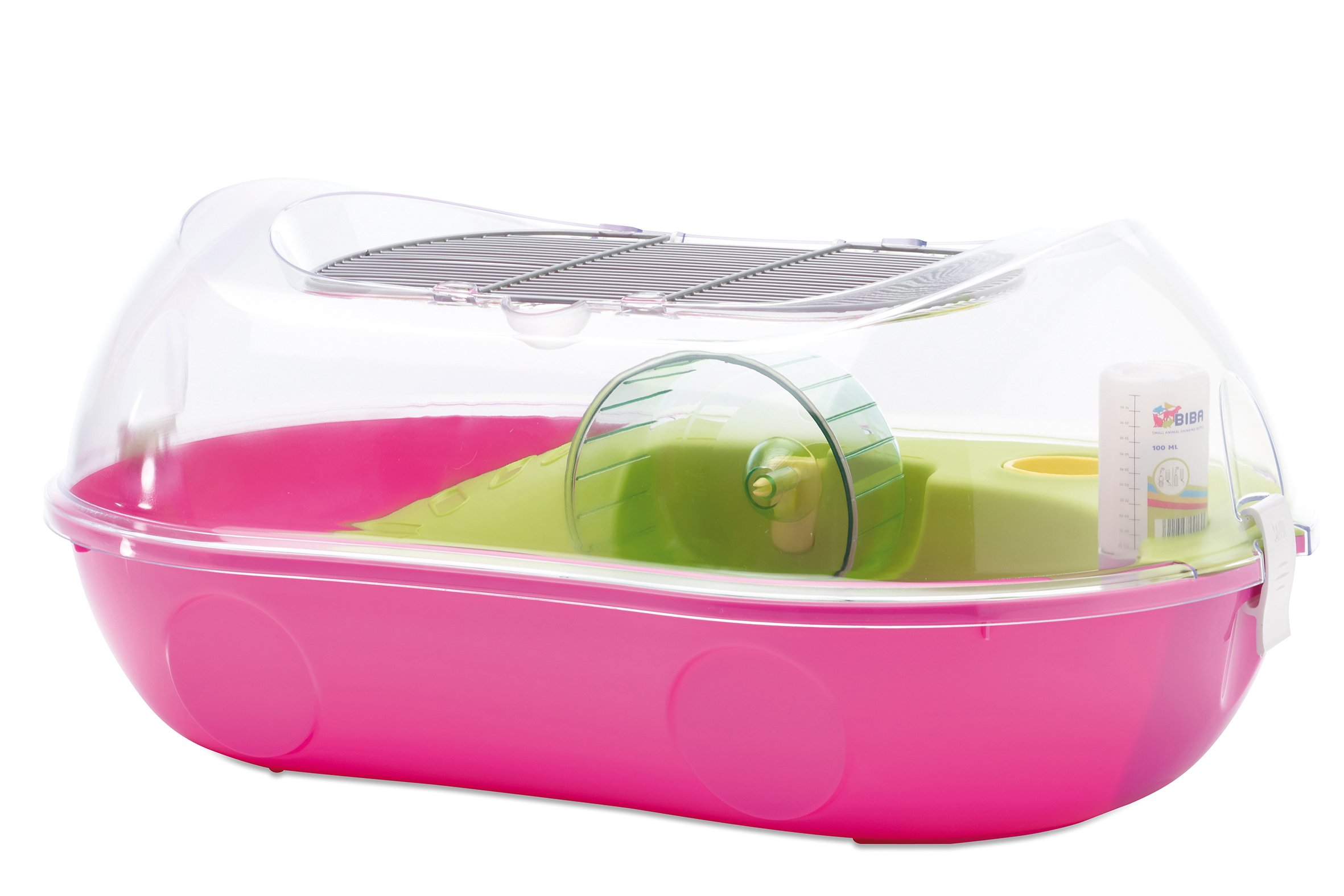 Savic Entry Spelos hamster cage, transparent, colour matching, 59 cm x 37 cm x 26 cm, clear