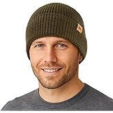 TOP-EX PolarWool™ 100% Merino Wool Beanie Hat for Men Women - Warm Soft Knit Winter Hat for Large Heads Hiking Running