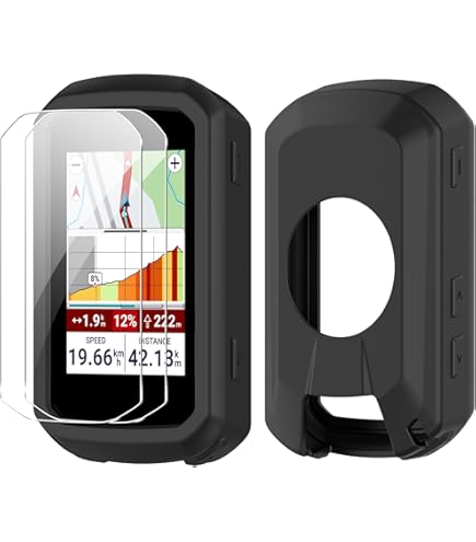 NEWZEROL 3 Stuks Beschermhoes Compatibel voor Garmin Edge 850/550, 2.5D
