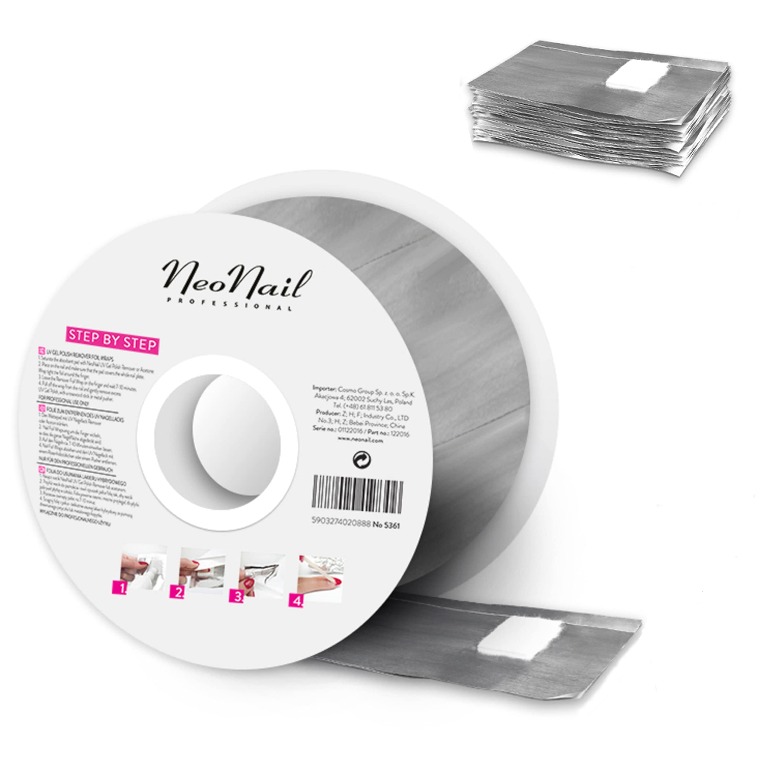 NEONAIL Foil Nail Wraps - 250 Roll