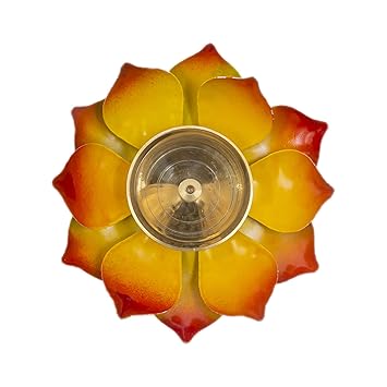 Rainbow Arts Metal Lotus Tealight Holder for Diwali Decoration (Pack of 4) Diwali tealight Holder,Diya Holder, Lotus Candle Holder, Diwali Decoration, Diwali Gift