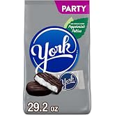 YORK Dark Chocolate Peppermint Patties, Candy Bulk Party Pack, 29.2 oz