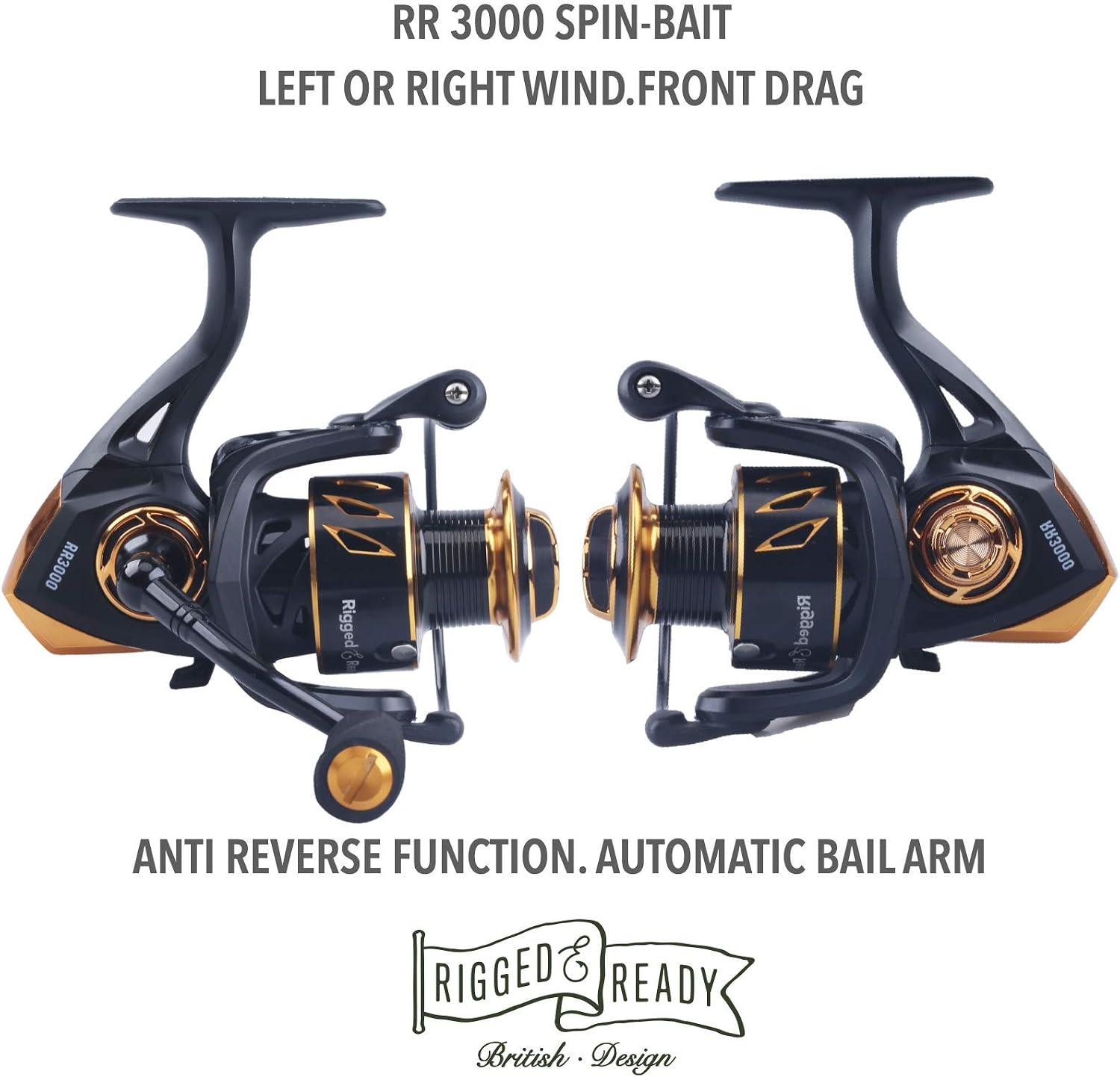Rigged and Ready RR 3000 Fishing Reel Strong & Durable Salt Protected Reel for Spin Bait Carp & LRF Fishing 5.2.1 Ratio 4+1 Bearing Spare Spool & Soft Reel Bag - Image 5
