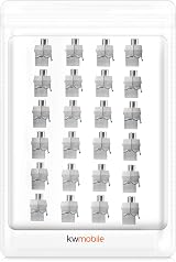 kwmobile 24x CAT-8 Shielded Keystone Jacks RJ45 Ethernet Module 40Gbit Metal view 6