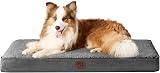 EHEYCIGA Orthopedic Extra Large Dog Bed Mattress 104x68x9cm Grey