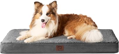 EHEYCIGA Orthopedic Extra Large Dog Bed Mattress 104x68x9cm Grey