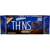 OREO Thins Chocolate Ganache Creme Chocolate Sandwich Cookies, 12.33 oz | Family Size, Always made with Real Cocoa, Certified Kosher