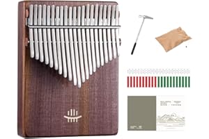 RD MUSIC Hluru Kalimba Thumb Piano (21-keys Walnut wood)