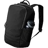 ALPAKA Elements Backpack Pro 24L - Black Laptop Backpack Fits 16'' Laptop with Dual Bottle Pockets, Travel Backpack for Men, Weather-Resistant 400D Axoflux Fabric for Business or College