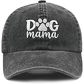 Waldeal Womens Dog Mama Hat, Adjustable Embroidered Dog Mom Baseball Cap Dad Hat