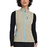 Little Donkey Andy Women's Lightweight Quick Dry Vest Summer Windproof Sleeveless Elastic Jacket for Golfing Cycling Running