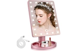 Tmacker Vanity Mirror with Lights, Makeup Mirror with Lights, Room Decor Aesthetic, Gifts for Teenage Girls, Teen Girl Gifts Trendy Stuff, Dorm Room Essentials for College Students Girls
