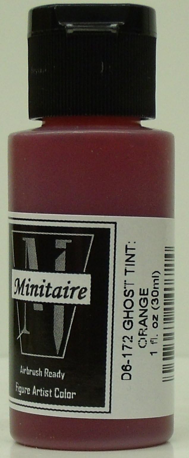 Badger Airbrush Minitaire airbrush paint GHOST TINT ORANGE 1oz/60ml D6-172