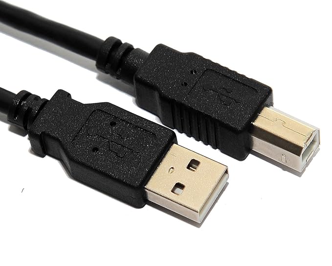 RHOMBUTECH® - 10m Premium USB 2.0 Hi-Speed Kabel A/B, Druckerkabel/Verbindungskabel, USB A-Stecker auf USB B-Stecker, hochwer