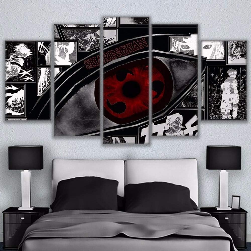 Modular Picture Canvas Painting HD Print 5 PC Naruto Animation Wall Poster Frame Living Room Decoration Artwork No frame
