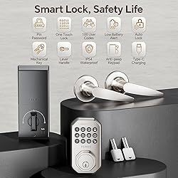 VCHOO Keyless Entry Door Lock Deadbolt with Handle