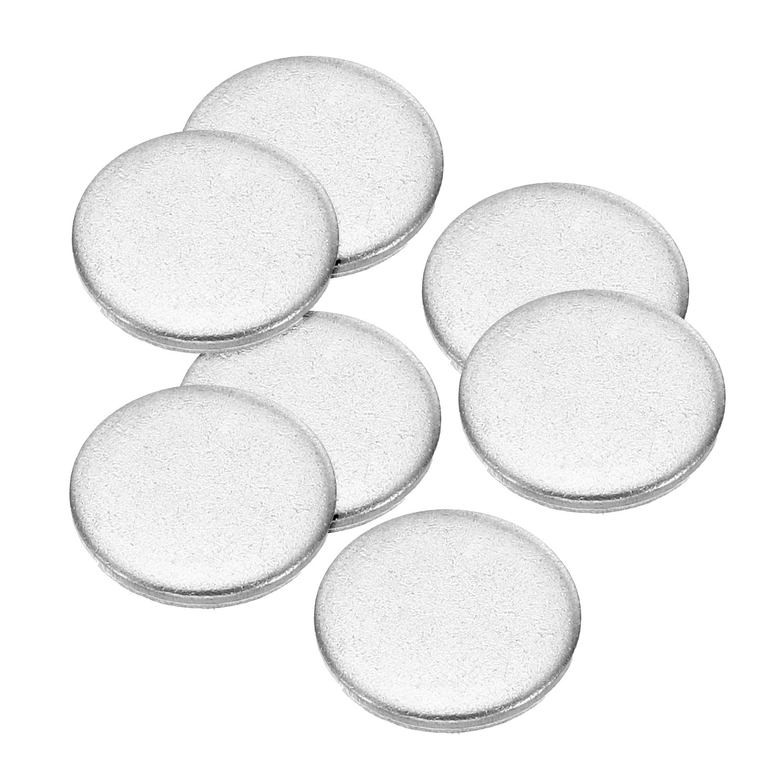 PATIKIL 15mm Steel Disc, 100Pcs Round Metal Stamping Blanks Tags Circle Stainless Steel Strike Plate DIY for Engraving Stamping Craft