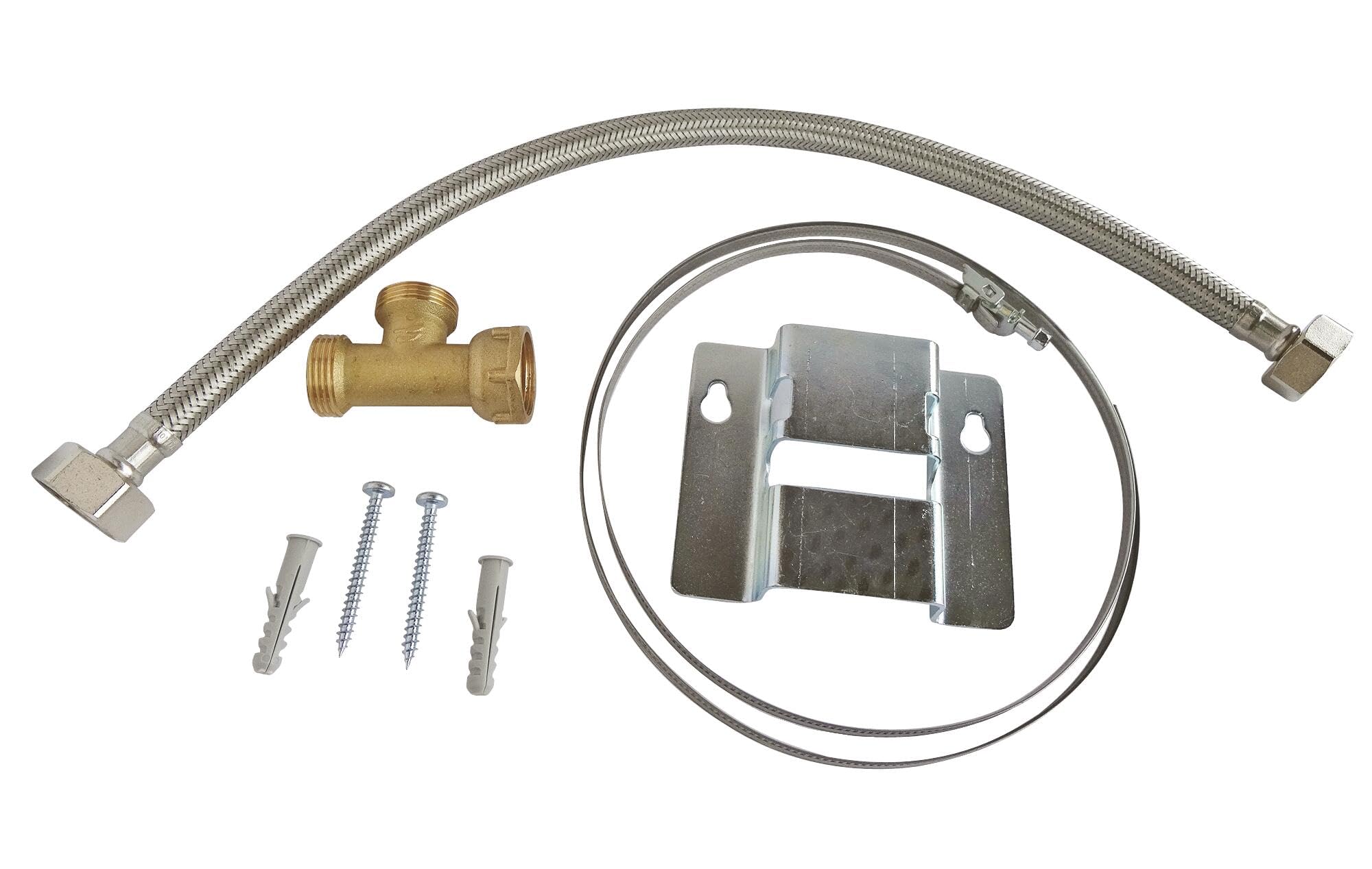 SOMATHERM for You, Connection kit for Sanitary Expansion Tank 5-18L, Including stem, 20/27 Male tee and 50 cm Stainless Steel Hose, to optimize Your Water Heater
