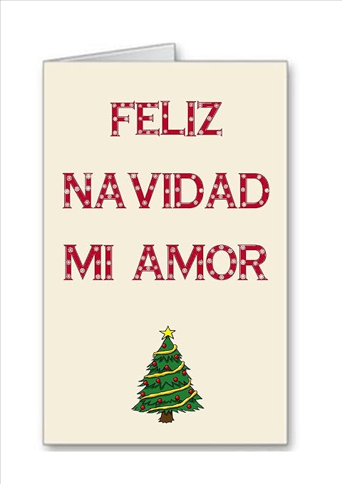 Speciale Regali Di Natale.Feliz Navidad Mi Amor Scheda Di Natale Biglietto E Busta Speciale Regali Feliz Navidad Amazon It Casa E Cucina