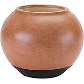 Melrose International Two Tone Ceramic Vase Terracotta